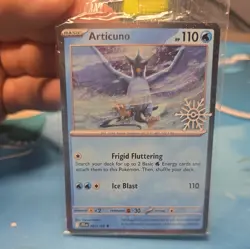 Articuno Pokemon TCG Journey Together Holiday Stamped Sealed 32/159 Card - Image 1