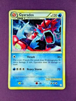~🌀EPIC RARE RED GYARADOS🌀~ Ultimate Dragon Holo-Foil Pokemon Card HGSS 123/123 - Image 1