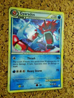 ~🌀EPIC RARE RED GYARADOS🌀~ Ultimate Dragon Holo-Foil Pokemon Card HGSS 123/123 - Image 3