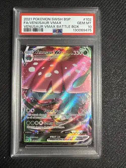 Venusaur VMAX SWSH102 SWSH: Sword & Shield Promo Cards Holo - Image 1