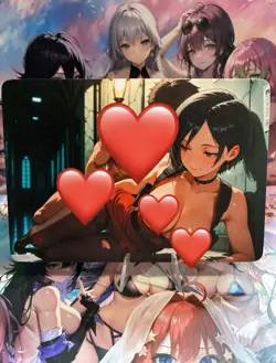 Matte Beautiful Waifu Handmade Card Goddess Story CCG Anime Double Sided - Image 1