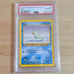 1ST EDITION SEEL 81/105 POKEMON CARD (NEO DESTINY SET) PSA 10 GEM MINT - Image 2
