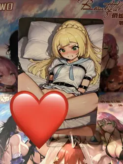 Matte Beautiful Waifu Handmade Card Goddess Story CCG Anime Double Sided - Image 2