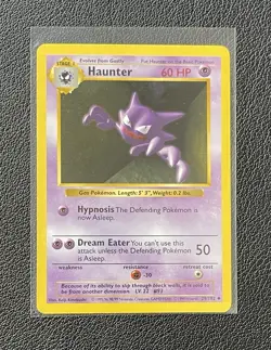 Haunter 29/102 Base Set Shadowless – NM – Vintage Pokemon TCG Card WOTC 1999 - Image 1