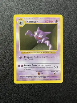 Haunter 29/102 Base Set Shadowless – NM – Vintage Pokemon TCG Card WOTC 1999 - Image 2