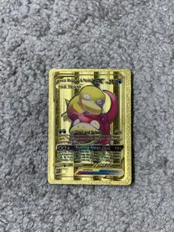 Slowpoke&Psyduck GX HP250 Ditch & Splash Gold Foil Fan Art Card - Image 1