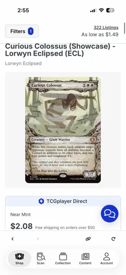 Curious Colossus (Showcase) Lorwyn Eclipsed Foil - Image 4