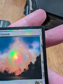 Magic: The Gathering Sunpetal Grove Foil Core Set 2010 Land Jason Chan 228 - Image 3