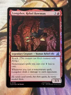 FOIL Longshot, Rebel Bowman (0120) MTG Avatar: The Last Airbender TLE - NM/Mint - Image 1