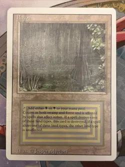 BAYOU | Magic the Gathering 3rd Edition Revised | Rare Dual Land | LP - Image 1