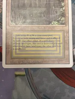 BAYOU | Magic the Gathering 3rd Edition Revised | Rare Dual Land | LP - Image 3