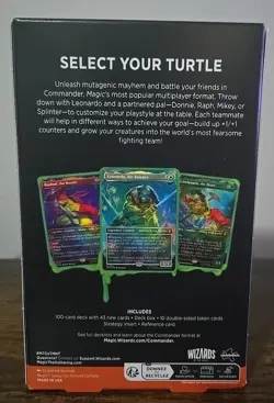 Sealed Teenage Mutant Ninja Turtles Commander Deck New MTG - Image 2