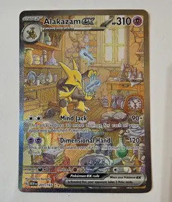 Pokemon TCG Alakazam EX 201/165 Scarlet & Violet 151 Card - Image 1