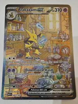 Pokemon TCG Alakazam EX 201/165 Scarlet & Violet 151 Card - Image 3