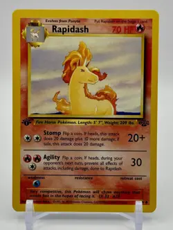 1st Edition Rapidash 44/64 - Jungle - Near Mint Pokemon Card Vintage WOTC - Image 1