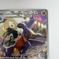 Pokemon Destined Rivals Cynthia's Garchomp EX 232/182 Special Illustration Rare - Image 5