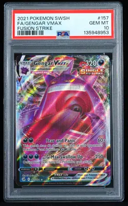 2021 Gengar VMAX #157/264 PSA 10 Pokemon Card - Image 1