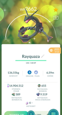 !!! Pokemon GO SHINY BLACK RAYQUAZA RARE Trade Legendary Schillernd Tausch !!! - Image 1