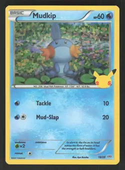 Mudkip 19/25 Pokemon TCG McDonald's 25th Anniversary NM - Image 1