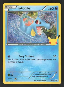 Totodile 18/25 Pokemon TCG McDonald's 25th Anniversary NM - Image 1