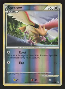 Spearow 62/95 Reverse Holo Pokemon TCG Unleashed MP - Image 1