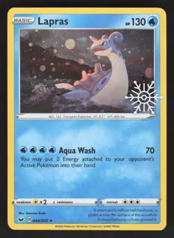 Lapras 048/202 Pokemon TCG Holiday Calendar Promo LP - Image 1