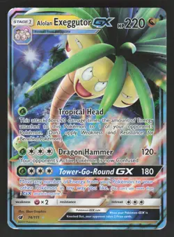 Alolan Exeggutor GX 74/111 Pokemon TCG SM - Crimson Invasion MP - Image 1