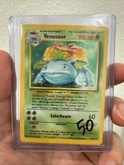 Pokemon TCG SPANISH Venusaur Base Set 15/102 Holo Unlimited Holo Rare - MP - Image 1