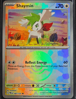 Pokemon Card Shaymin 087/131 Poke Ball Reverse Holo Prismatic Evolutions - NM+ - Image 1