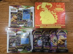 Pokemon Vivid Voltage Bundle Elite Trainer Box, 2 3Pack Blister, 4 Sleeves Pack - Image 1
