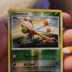 Pokemon Yanma Basic Grass 70 HP Regular 20 Attack Supersonic Air Slash TCG Card - Image 1