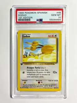 PSA 10 Gem Mint 1st Edition Doduo 1999 Pokemon Base Set SPANISH #48 - Image 1