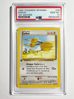 PSA 10 Gem Mint 1st Edition Doduo 1999 Pokemon Base Set SPANISH #48 - Image 3
