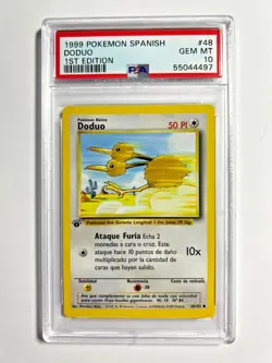 PSA 10 Gem Mint 1st Edition Doduo 1999 Pokemon Base Set SPANISH #48 - Image 4