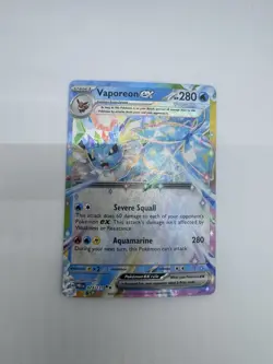 Vaporeon ex NM 023/131 Prismatic Evolutions Pokemon TCG Holo - Image 3