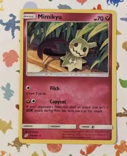 Pokemon TCG Mimikyu 112/181 Sun And Moon Team Up Rare English 2019 - Image 1