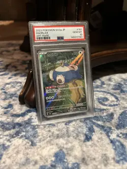 Pokemon TCG Snorlax Art Rare 181/165 Sv2a: 151 Series (PSA 10) - Image 1