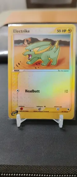 Pokemon TCG Electrike Ruby & Sapphire Reverse Holo 52/109 E Reader - Image 1
