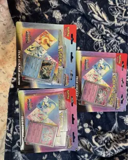 3 Pokemon Prismatic Evolutions Tech Sticker Collection lot - Image 1