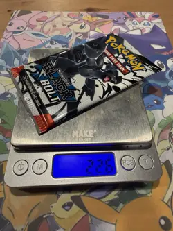 Very Heavy 22.6g Pokemon TCG SV 10.5 Black Bolt Booster Pack Sealed! - Image 1