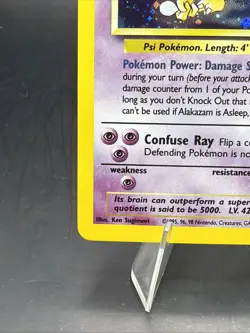 Alakazam 001/130 Base Set 2 Holo NM Pokemon TCG - Image 5
