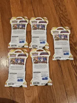 SWSH Astral Radiance Sleeved Booster Pack Art Set of 5 Pokemon TCG Sealed - Image 2