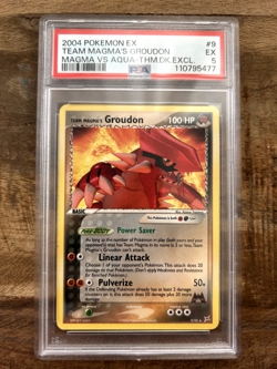 PSA 5 Team Magma's Groudon Magma Vs Aqua #9 2004 Pokemon Ex Theme Deck - Image 1