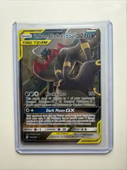 Pokemon Umbreon & Darkrai GX SM-Unified Minds 125/236 Ultra Rare Holo TAG TEAM - Image 1