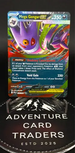 2025 Pokemon ME2 Phantasmal Flames PFL Mega Gengar ex 056/094 Double Rare - Image 1