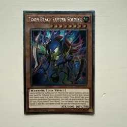 Toon Black Luster Soldier RA03-EN272 Platinum Secret Rare 1st Ed YuGiOh - Image 1