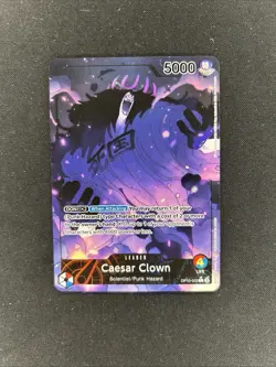One Piece Royal Blood CAESAR CLOWN #OP10-002 Foil Leader ALT Art - Image 1