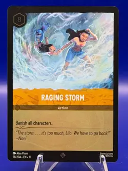 Disney Lorcana Winterspell Raging Storm #28 Non Foil - Image 1