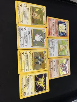 Pokemon TCG Vintage 7 card Holo Rare lot, HP-DMG. READ DESCRIPTION - Image 1
