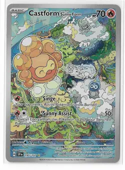 Castform Sunny Form 195/191 Surging Sparks Full Art Pokemon TCG Card NM - Image 1